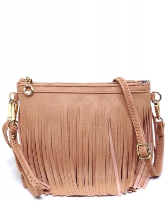 Western Fringe Clutch Cross Body Bag E091 ROSE PINK